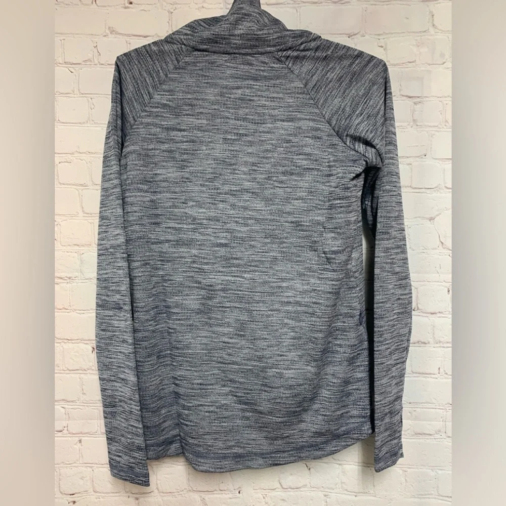 NEW IBKUL Black Waffle 1/4 Zip Assymetrical Top Size XS 34” - Picture 10 of 10